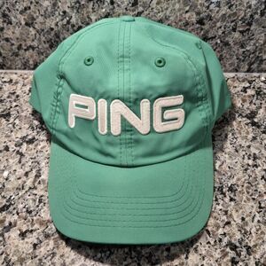 Ping Green Adjustable Golf Hat Cap